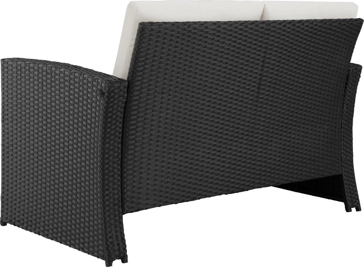 Tectake - Wicker Zitgroep Tuinset Lucca - Zwart - 404131 9 Tectake - Wicker Zitgroep Tuinset Lucca - Zwart - 404131 - Afbeelding 9