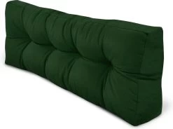 Beautissu Style – Palletkussen Set – 1x Zitkussen 120x80 Cm & 1x Rugkussen 120x40 Cm – Donker Groen -Tuinmeubel Winkel 1200x895 2