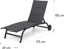 Blumfeldt Limala Tuinstoel - Ligstoel - Relaxstoel - Rugleuning In 6 Standen Verstelbaar - 2 Vielen - Draagkracht: Max. 150 Kg 11 Blumfeldt Limala Tuinstoel - Ligstoel - Relaxstoel - Rugleuning In 6 Standen Verstelbaar - 2 Vielen - Draagkracht: Max. 150 Kg -Tuinmeubel Winkel 1200x918