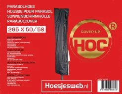 Parasolhoes - Ronde Zweefparasols T/m ø 4 M- Vierkante Zweefparasols T/m 3mx4m - Zware Dikke Kwaliteit - Met Stok Rits En Trekkoord -Tuinmeubel Winkel 1200x922