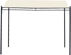 Outsunny Pergola Partytent Paviljoen Overkapping Tent Metaal Crème 297x297 Cm 84C-038 -Tuinmeubel Winkel 1200x923 2