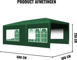 Merkloos Partytent - Paviljoen Opvouwbaar - Easy Up Tuintent Met Zijpanelen - Groen/ 6m X 3m/ 120g/m² 10 Merkloos Partytent - Paviljoen Opvouwbaar - Easy Up Tuintent Met Zijpanelen - Groen/ 6m X 3m/ 120g/m² -Tuinmeubel Winkel 1200x931
