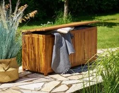 Casaria Opbergbox Acacia Hout – Weerbestendig 115cm - Bruin -Tuinmeubel Winkel 1200x935 2