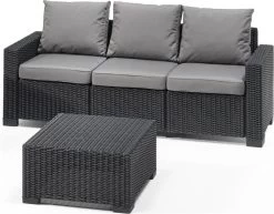 Allibert California Chaise Longue Loungeset - 3 A 4 Personen - Grafiet 14 Allibert California Chaise Longue Loungeset - 3 A 4 Personen - Grafiet -Tuinmeubel Winkel 1200x939 2