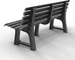 Casaria Tuinbank Orchidea – Kunststof/240kg Belastbaar – Antraciet -Tuinmeubel Winkel 1200x950