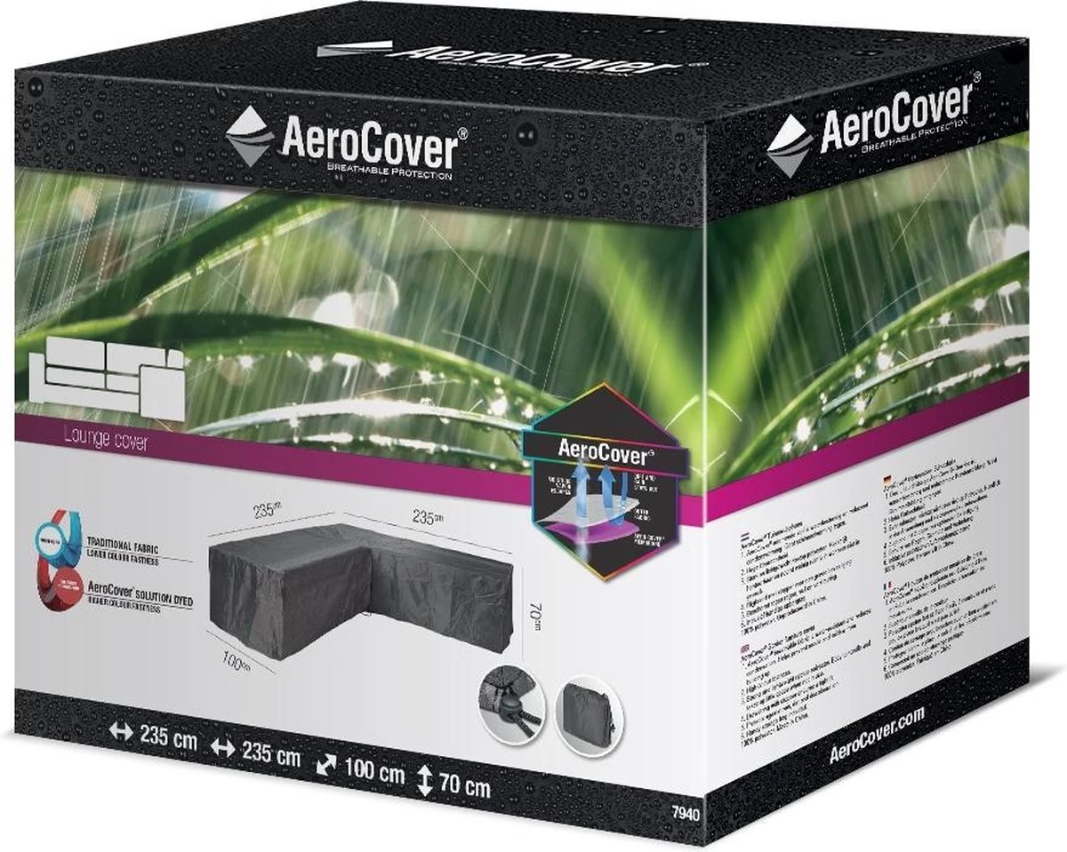 Aerocover Loungesethoes - L-vorm - L 255 X L 255 X B 100 X H 70 Cm 10 Aerocover Loungesethoes - L-vorm - L 255 X L 255 X B 100 X H 70 Cm - Afbeelding 10