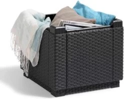 Allibert Opbergpoef Met Deksel - Opbergbox - Bijzettafel Buiten - Tafel - Tuintafel - Opberger -Tuinmeubel Winkel 1200x964