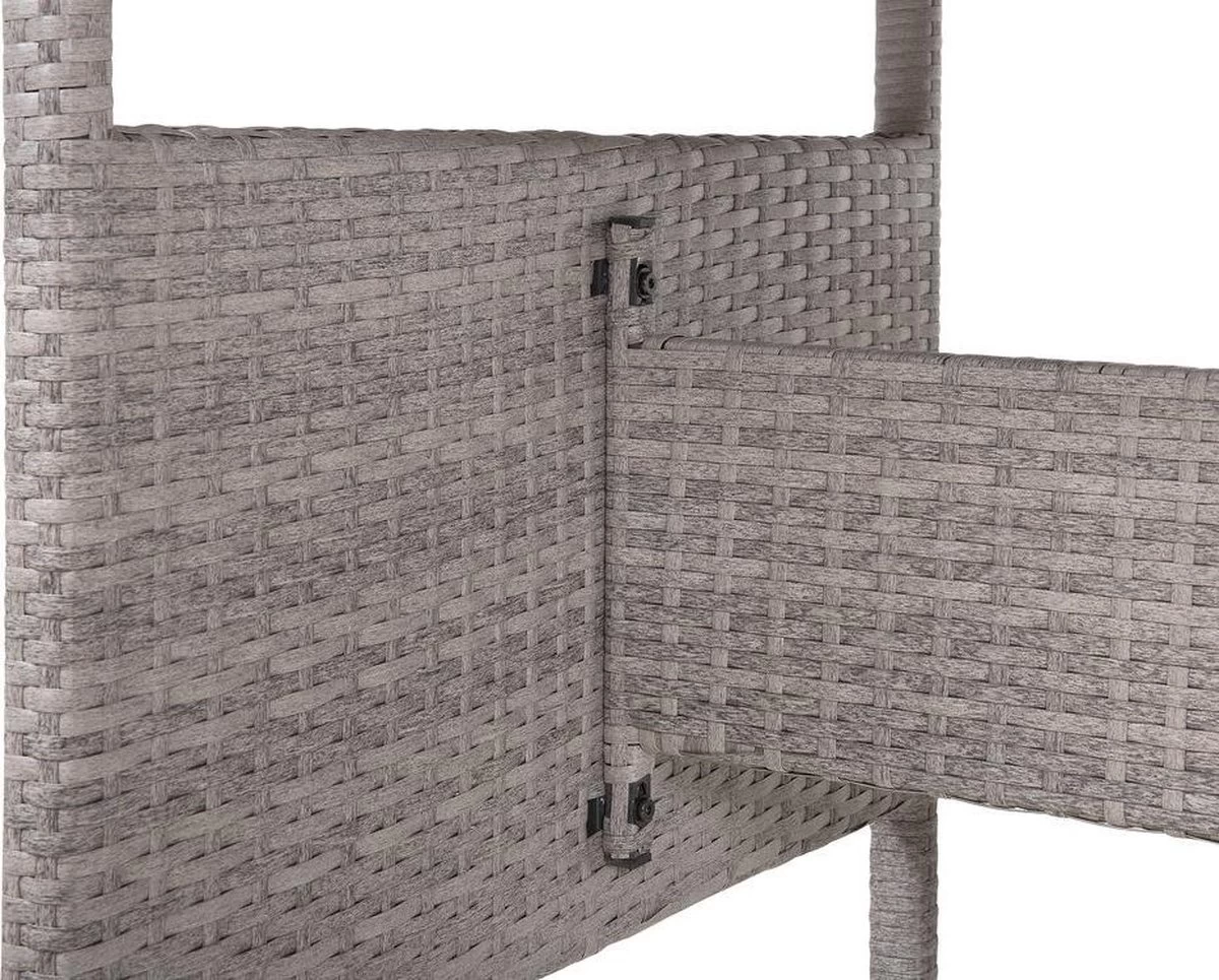 Beliani VITERBO - Loungeset Voor 8 - Grijs - PE Rotan 12 Beliani VITERBO - Loungeset Voor 8 - Grijs - PE Rotan - Afbeelding 12