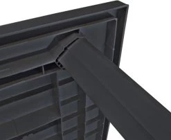 VidaXL Tuintafel 126x76x72 Cm Kunststof Antraciet -Tuinmeubel Winkel 1200x979