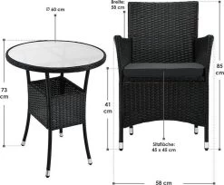 Polyrotan Balkonset - Bayamo - 3-delig - Zwart 16 Polyrotan Balkonset - Bayamo - 3-delig - Zwart -Tuinmeubel Winkel 1200x993 2