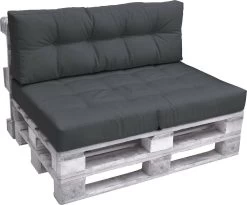 Beautissu Eco Elements Palletkussen – Rugkussen 120x40x15 Cm Voor Palletbank - Kussen Graphiet Grijs - Palletkussens In Matraskussen Kwaliteit -Tuinmeubel Winkel 1200x995 4