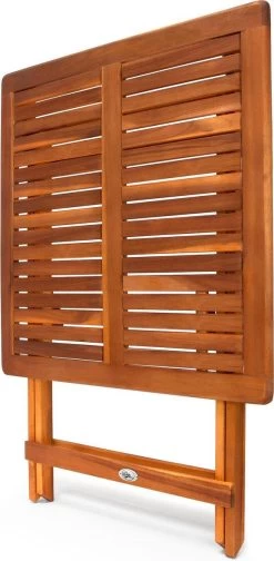 Casaria Bijzettafel Acacia Hout- Inklapbaar - 70x70x73 Cm Bruin 9 Casaria Bijzettafel Acacia Hout- Inklapbaar - 70x70x73 Cm Bruin -Tuinmeubel Winkel 588x1200