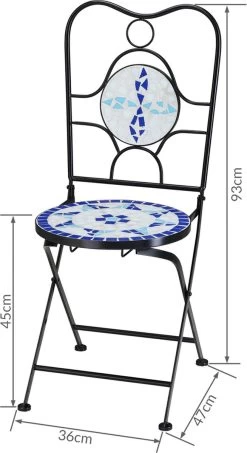 Merkloos Mozaïek Bistroset Neptun - 3-delig -Tuinmeubel Winkel 654x1200