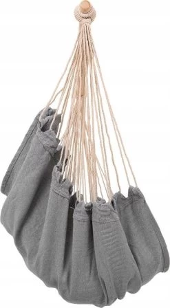 RENALUX Hangstoel Buiten En Binnen - Hangstoel Voor Binnen - Hangstoel Zonder Standaard - Hangstoel Cocoon - Gratis 2 Zachte Kussens - 150 KG - Grijs -Tuinmeubel Winkel 661x1200