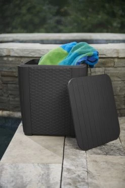 ALLIBERT Keter Luzon Opbergtafel - 39x39x43cm - Donkergrijs -Tuinmeubel Winkel 800x1200 20