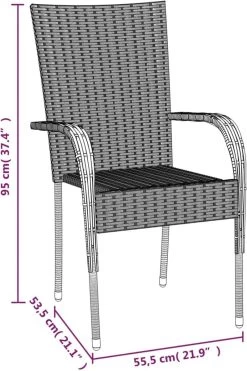 VidaXL 5-delige Tuinset Poly Rattan Bruin 14 VidaXL 5-delige Tuinset Poly Rattan Bruin -Tuinmeubel Winkel 800x1200 23