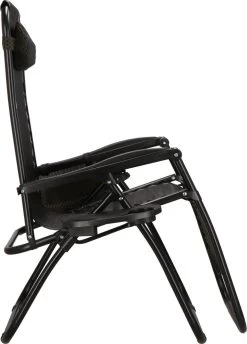 Springos Tuinstoel | Ligstoel | Opvouwbaar | Verstelbaar | Ergonomische Hoofdsteun | Bruin / Zwart -Tuinmeubel Winkel 861x1200