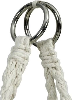 Macramé Hangstoel Beige - Beige Hangstoel - Hangstoel Touw - Hangstoel - Tot 110KG - Eenpersoons Hangstoel - Hang Stoel 1 Persoon - Hangstoel Voor Binnen - Hangstoel Zonder Standaard - Hangstoel Buiten -Tuinmeubel Winkel 863x1200