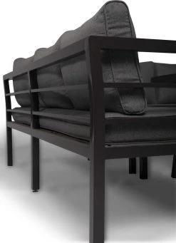 Merkloos Rocco | Loungeset Hoekset Tuinset | Aluminium| Hoekbank, Tuinbank, Tuintafel | 8 Zitplaatsen -Tuinmeubel Winkel 870x1200 1
