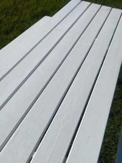 Goedkopepicknicktafels.nl | Witte XL Picknicktafel | Tuintafel 6 Persoons | Wit Gespoten Gedroogd Grenen Hout! -Tuinmeubel Winkel 899x1200 4