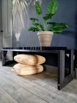 Tuinbank Design 2023 - 150CM - Grenen Hout - Zwart -Tuinmeubel Winkel 900x1200 3