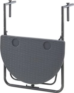Balkontafel Cicala Inklapbaar 83,5x60x64 Cm Donkergrijs -Tuinmeubel Winkel 956x1200
