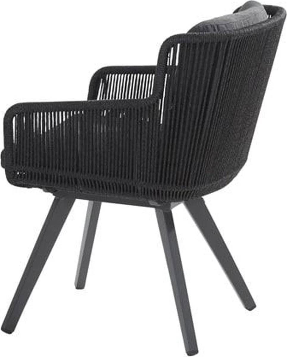 4 Seasons Outdoor 4SO Armstoel Flores Anthracite - 1 Stuk 4 4 Seasons Outdoor 4SO Armstoel Flores Anthracite - 1 Stuk - Afbeelding 4