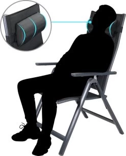 Casaria Tuinstoel Aluminium - 2 Stuks Inklapbaar - Antraciet -Tuinmeubel Winkel 966x1200 1