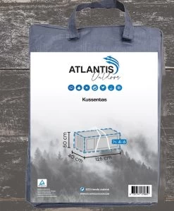 Opbergtas Voor Tuinmeubelkussens - 125 X 40 X 50 Cm (4 – 6 Lounge- Tuinkussens) - Grijs / Antraciet -Tuinmeubel Winkel 992x1200 1