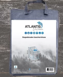 Weersbestendige Beschermhoes Stoel (4 Tot 6 Stapelstoelen) | 66 X 95 X 133/93 Cm (L) | Premium | Waterproof | TÜV Rheinland Gecertificeerd | Hoes Voor Tuin | Waterdicht | Solution Dyed (verkleuring Onmogelijk) | Grijs / Antraciet -Tuinmeubel Winkel 992x1200 4